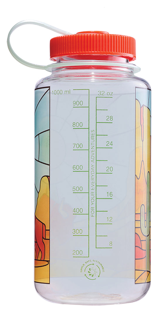 Nalgene 32oz Sustain Stained Glass Water Bottle - Durable and Eco-Friendly