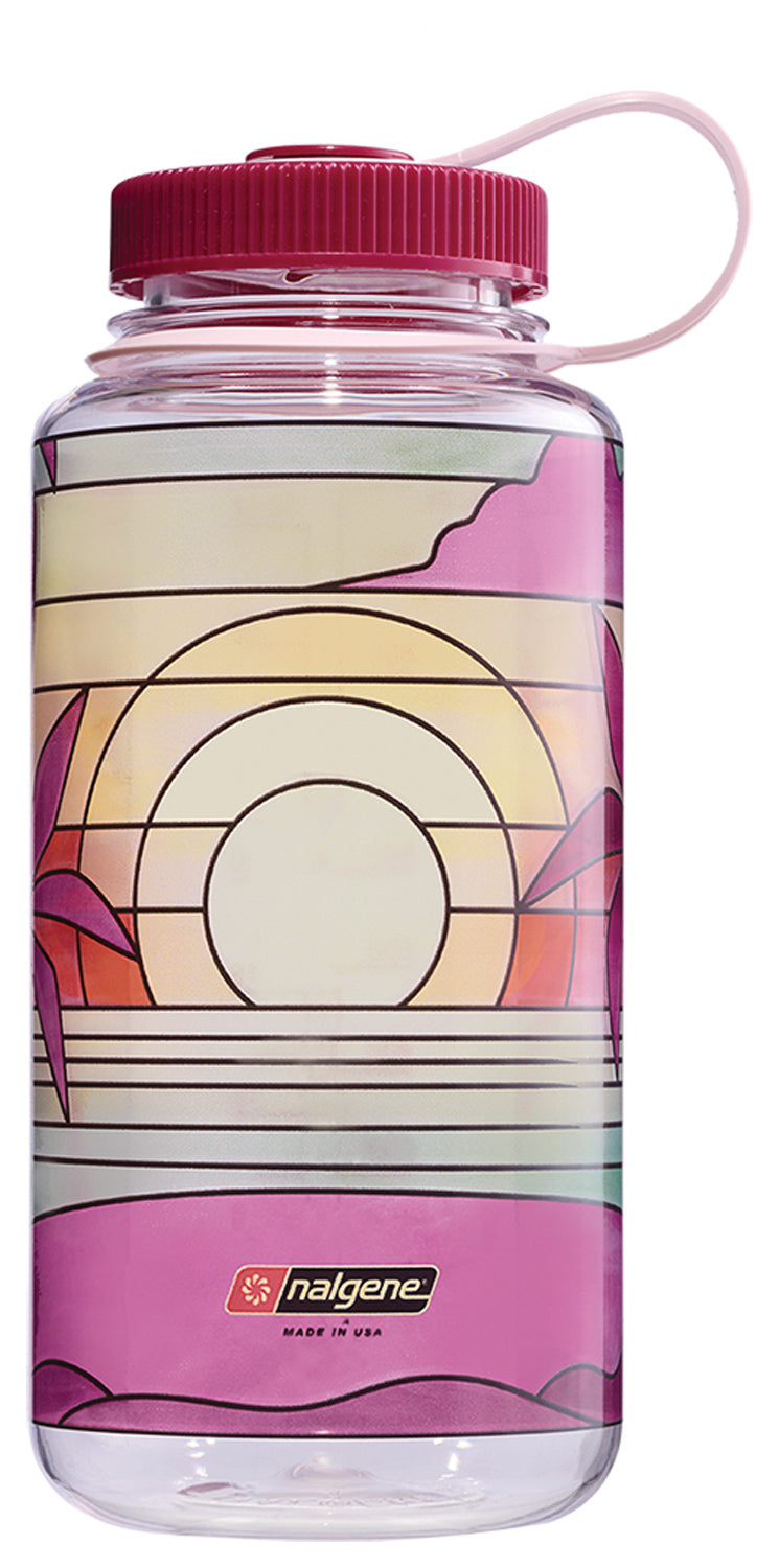 Load image into Gallery viewer, Nalgene 32oz Sustain Stained Glass Wide Mouth Water Bottle
