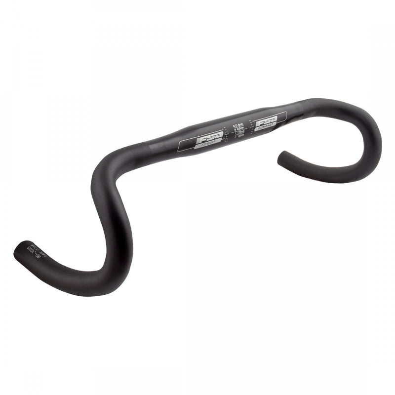 Load image into Gallery viewer, FSA Omega Compact Drop Handlebar Drop Bend Style Aluminum 31.8mm 44cm Black
