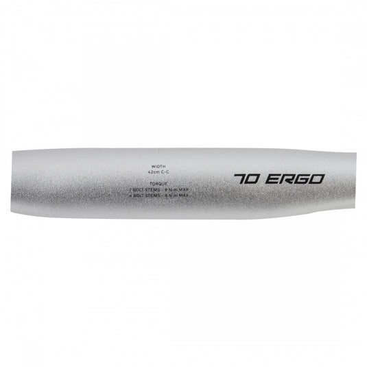 Zipp Service Course 70 Ergo Drop Handlebar 31.8mm Clamp 42cm Silver Aluminum