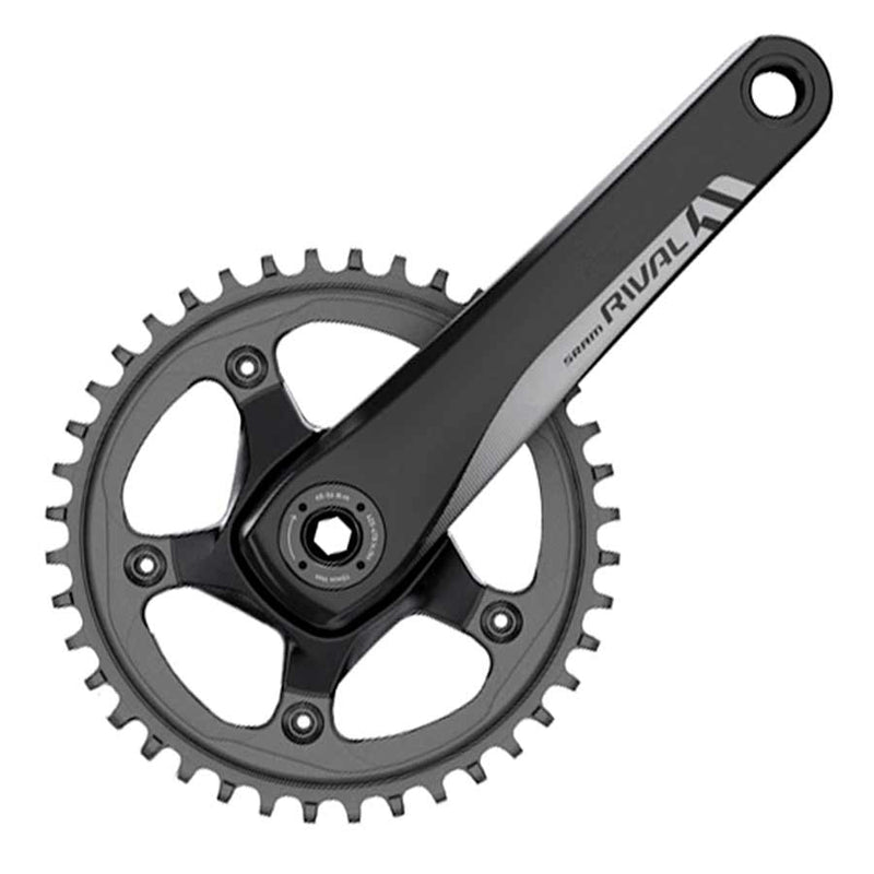 Load image into Gallery viewer, SRAM Rival 1 Crankset - 175mm, 10/11-Speed, 50t, 110 BCD, GXP Spindle Interface, Black
