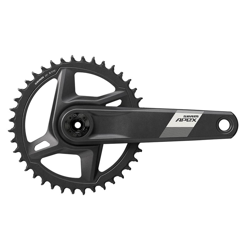 Load image into Gallery viewer, SRAM Apex D1 Crankset Speed: 12, 42t, DUB, 165mm, for Cannondale Ai Black
