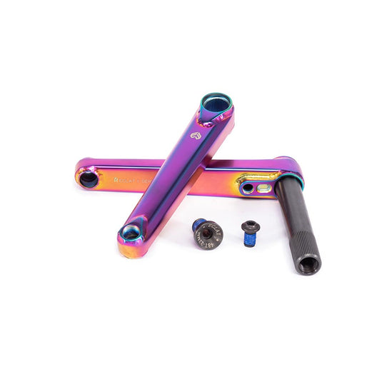 Eclat Spire Crankset Spindle: 22mm, 22mm, 160mm, Black, BMX, Set