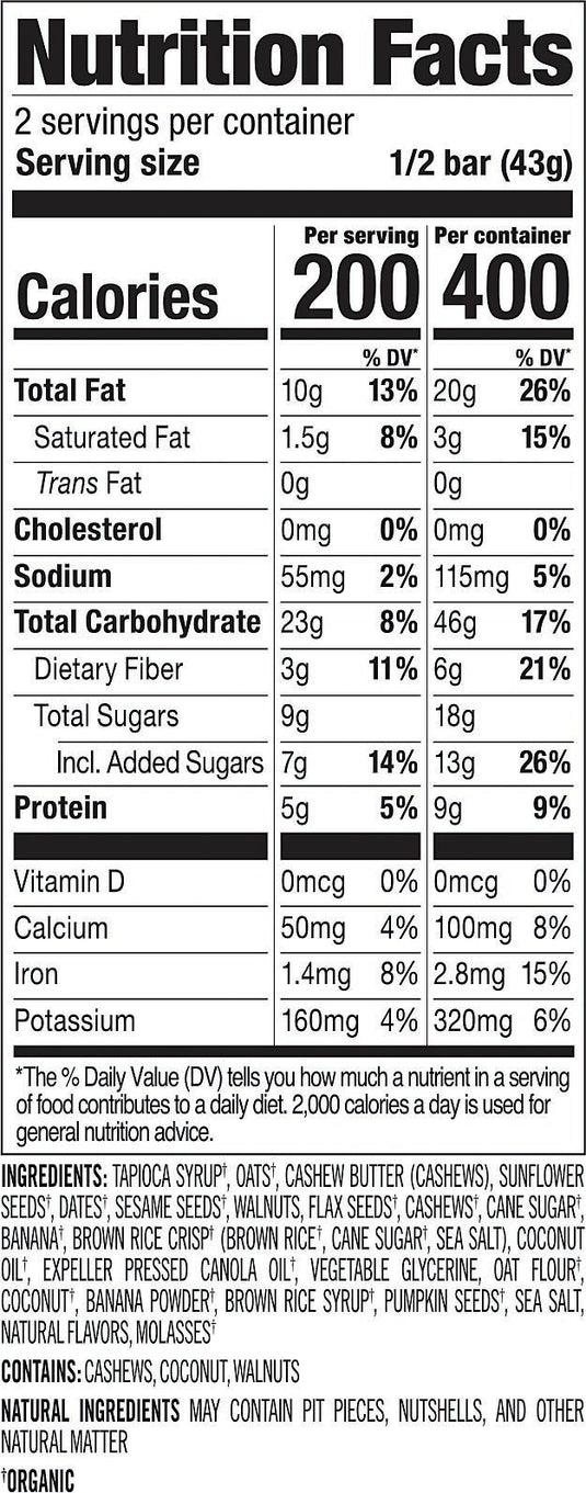 Probar Probar Meal Bars Meal Art's Original Bar Energy Food