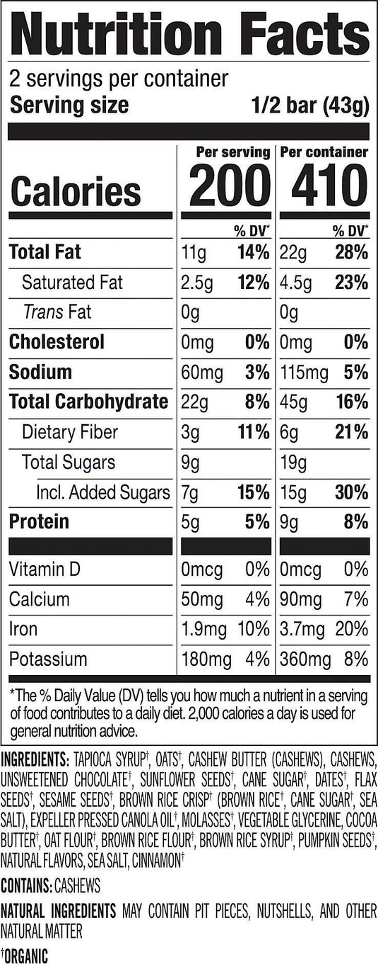 Probar Probar Meal Bars Meal Oatmeal Choco Chip Bar Energy Food