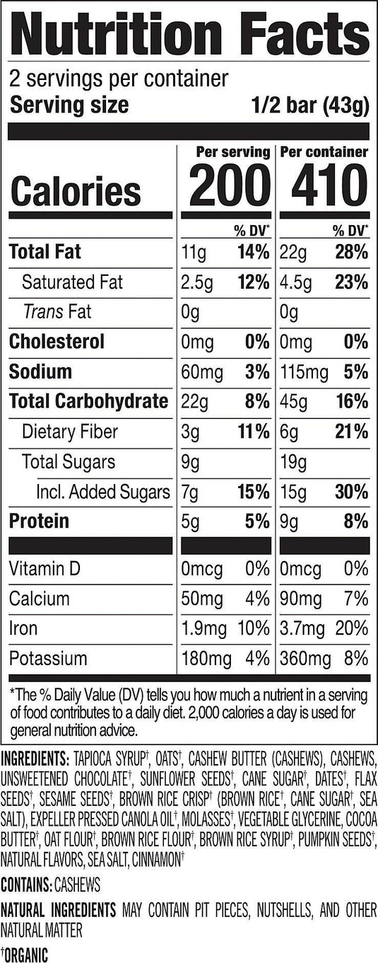 Probar Meal Bars: Oatmeal Choco Chip - Nutritious Energy Food Pack of  12