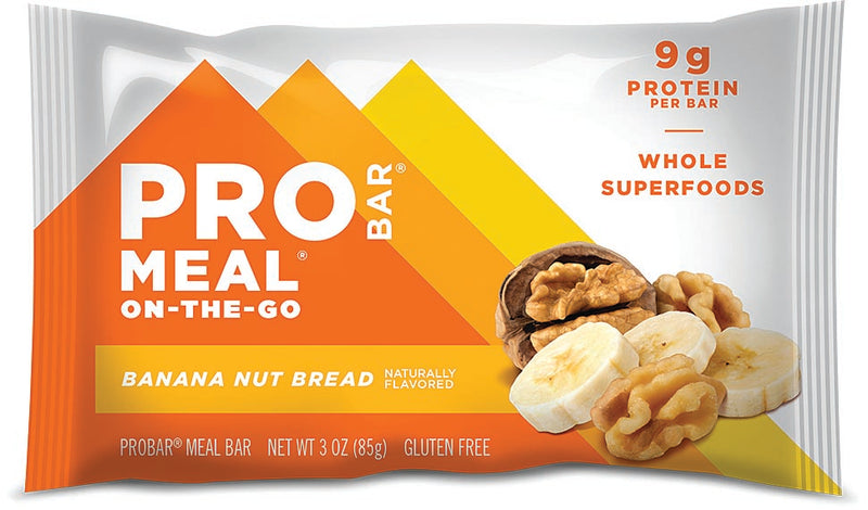 Load image into Gallery viewer, Probar Meal Banana Nut Bread Bar - Energizing Meal Replacement Food Pack of  12
