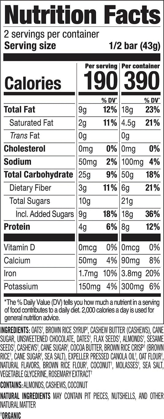 Probar Meal Chocolate Coconut Bar - Nutritious Energy Food for On-the-Go Pack of  12