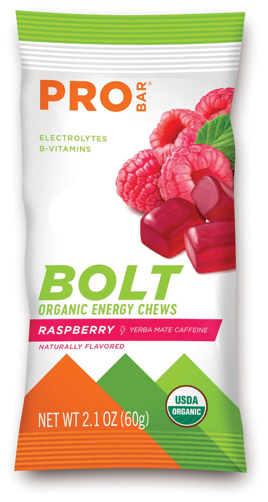 Probar Bolt Organic Energy Chews Bolt Organic Chews Raspberry Energy Food