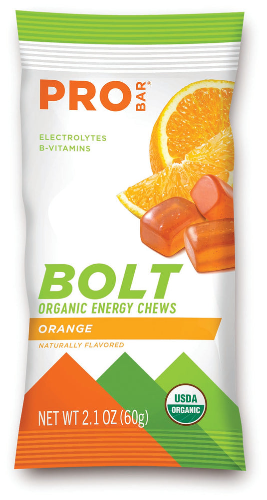 Probar Bolt Organic Energy Chews Bolt Organic Chews Orange Energy Food