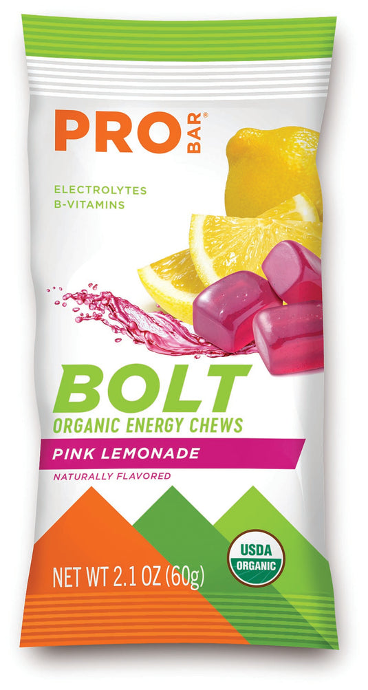 Probar Bolt Organic Energy Chews - Lemon Burst Flavor, Pack of 12