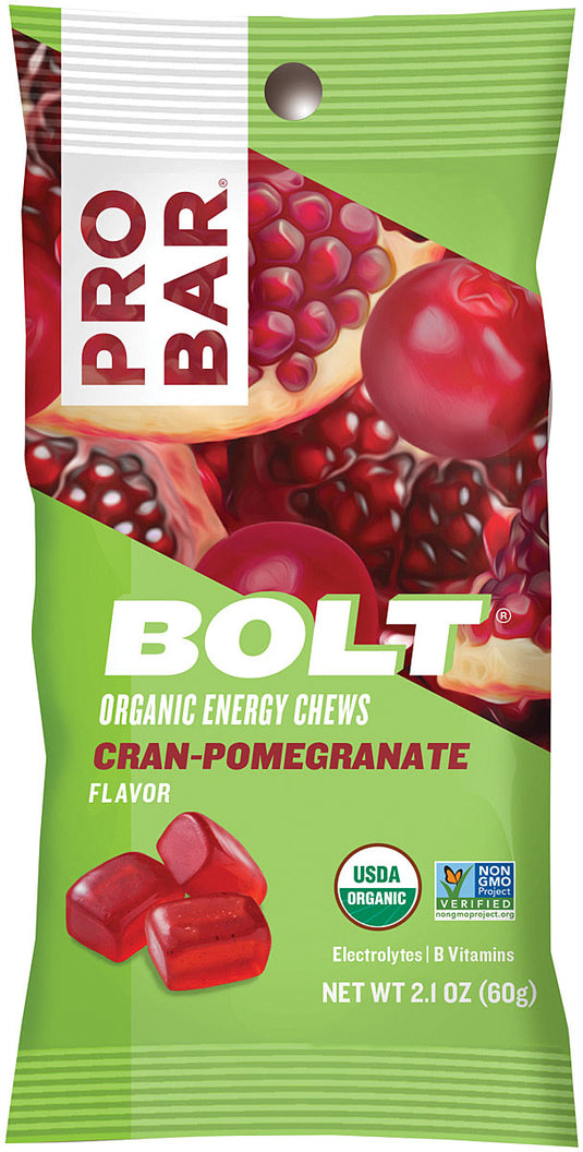 Probar Bolt Organic Energy Chews Bolt Organic Chews Cran Pomegr Energy Food