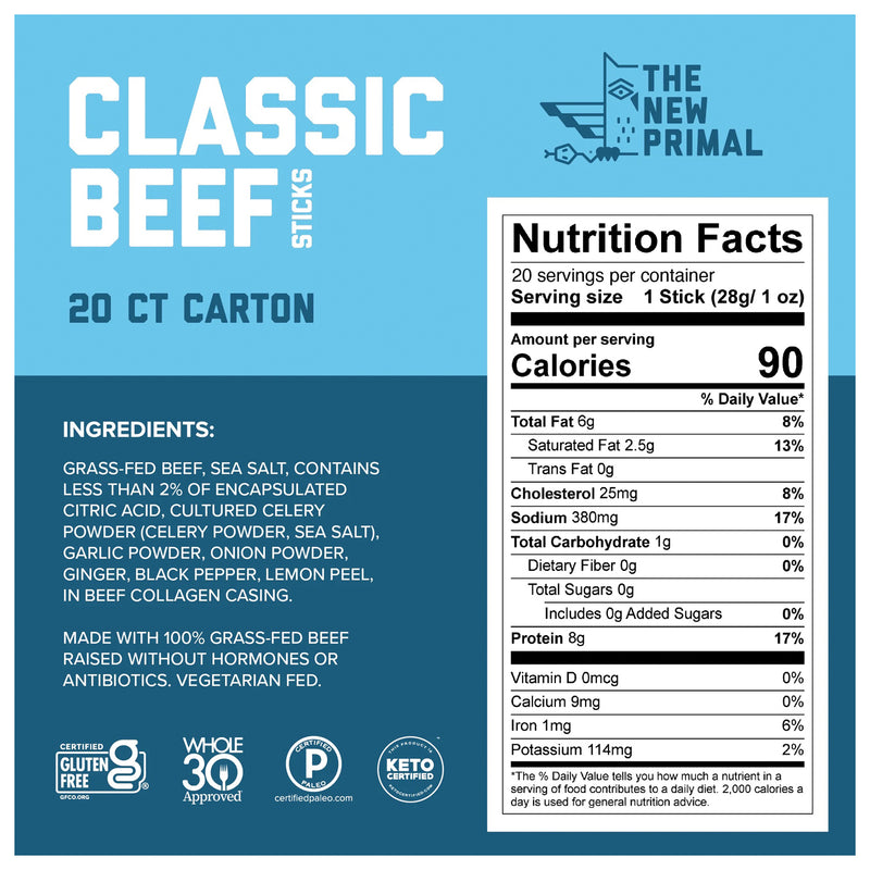 Load image into Gallery viewer, The New Primal Original Beef Stick: A Delicious Meat Snack on the Go!
