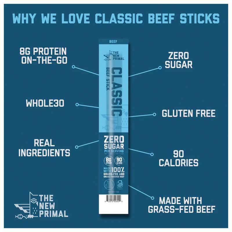 Load image into Gallery viewer, The New Primal Original Beef Stick: A Delicious Meat Snack on the Go!
