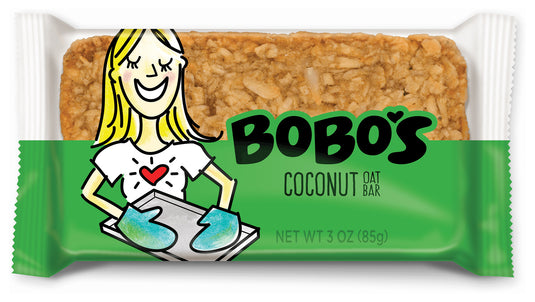 Bobo's Coconut Energy Bars - Delicious Oat Bars Packed with Natural Goodness! Pack of  12