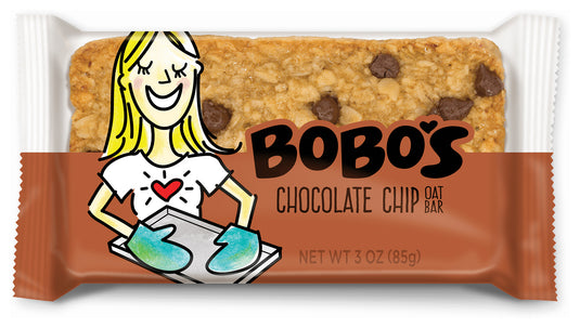 Bobo's Oat Bar Choc Chip Energy Bars - Delicious and Nutritious Snack for On-the-Go Energy Boost! Pack of  12