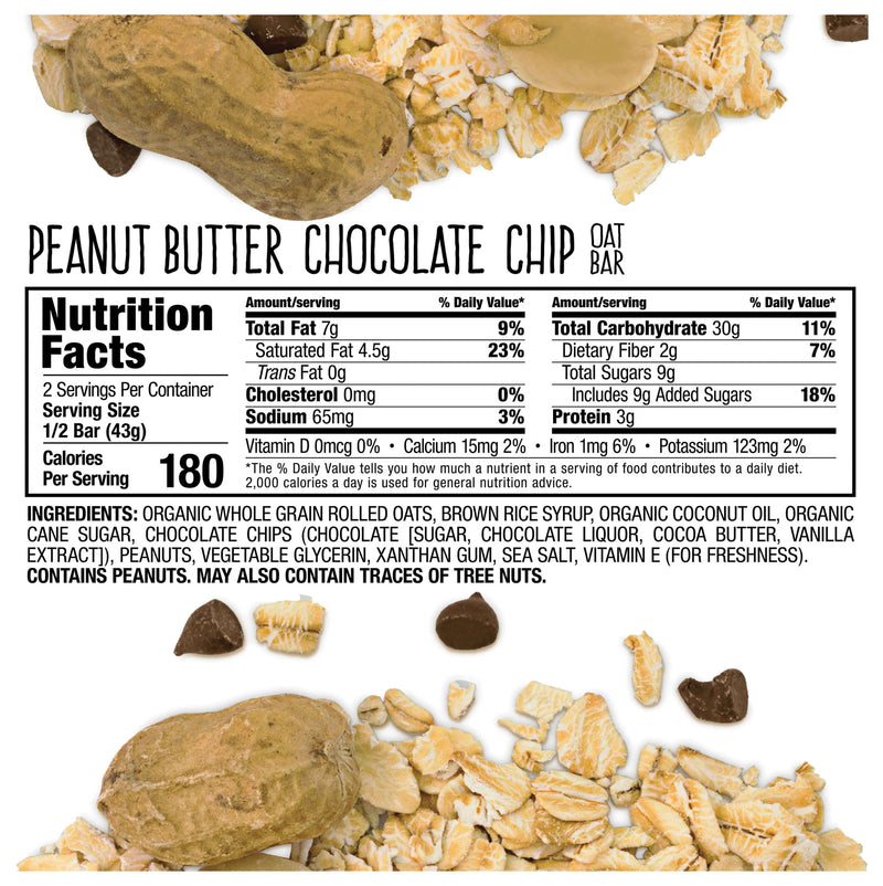 Load image into Gallery viewer, Bobo's Oat Bar Pb Choc Chip Energy Bars - Delicious and Nutritious Snack for On-the-Go Energy Boost! Pack of  12
