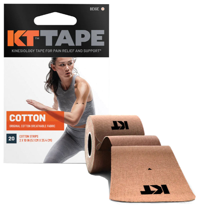 Load image into Gallery viewer, Kt Tape Cttn 20 Ct 10" Precut Beige

