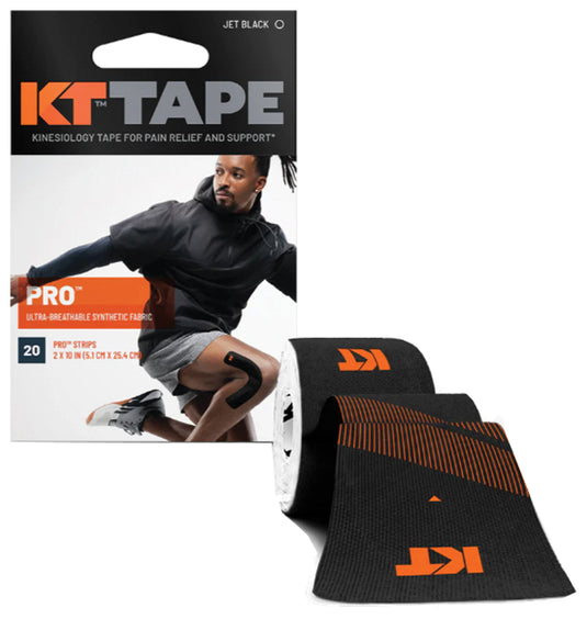 Kt Tape Pro 20 Strip 10" Precut Black