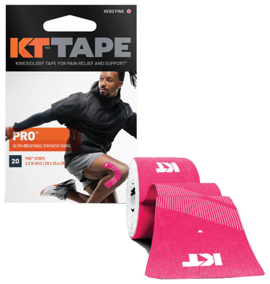Kt Tape Pro 20 Strip 10" Precut Pink
