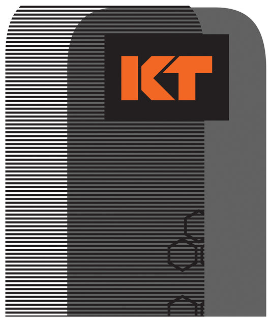 Kt Tape Pro Oxygen 10" Precut Titanium - Advanced Support for Active Lifestyles