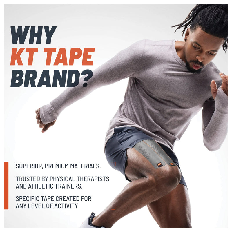Load image into Gallery viewer, Kt Tape Pro Oxygen 10" Precut Titanium - Advanced Support for Active Lifestyles

