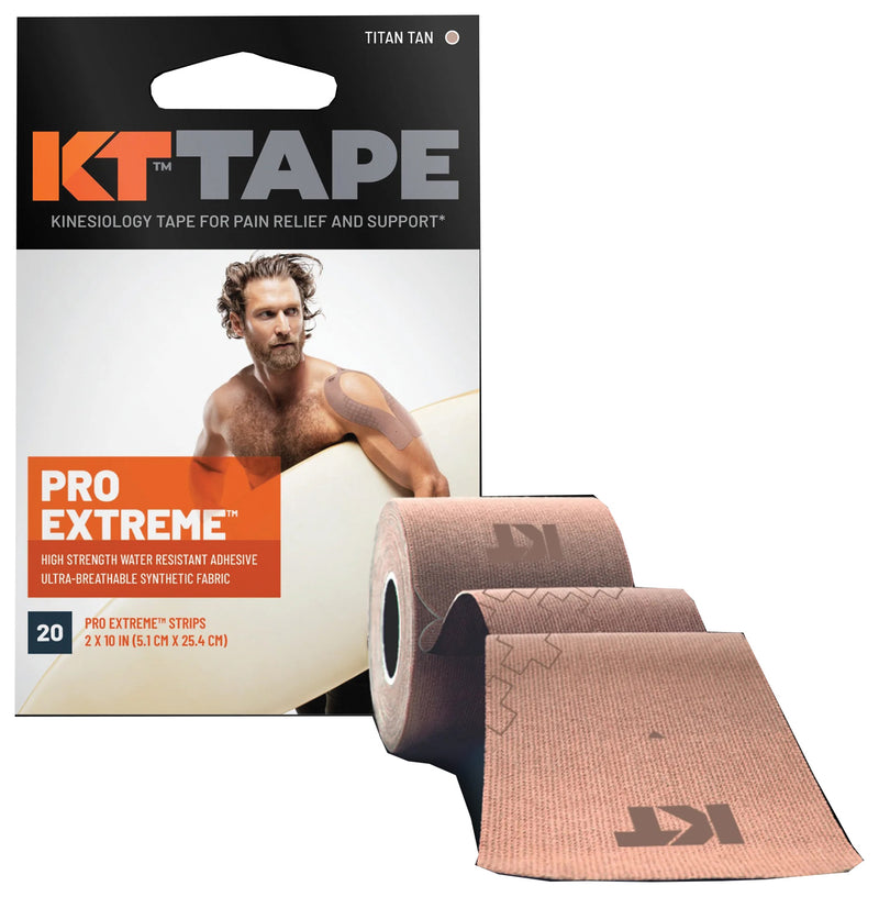 Load image into Gallery viewer, KT Tape Pro Ex 20 Ct 10" Precut Tan - Support and Relief for Active Lifestyles
