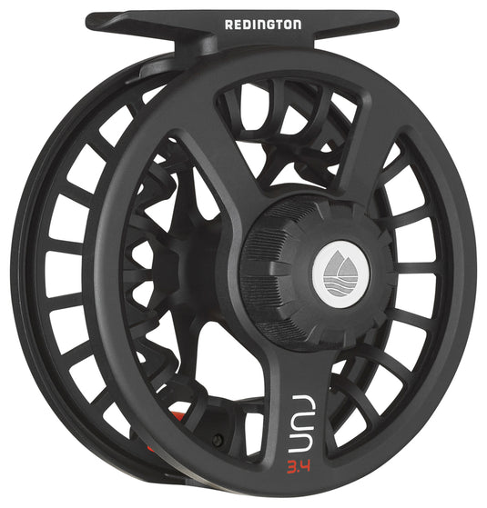 Redington Run Reel 3/4 Black - High-Quality Fly Fishing Reel for Smooth Performance