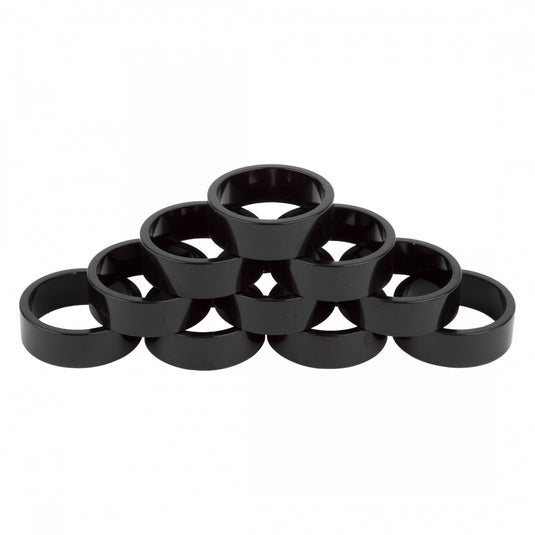 Origin8 Alloy Headset Spacers 1in x 10mm Spacer Black