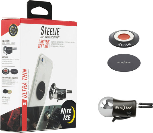 Nite Ize Steelie Orbiter Vent Kit - Secure Magnetic Mount for Your Phone