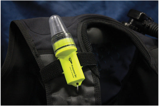 Princeton Tec Aqua Strobe LED - Neon Yellow Safety Light for Water Activities