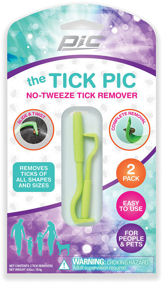 Pic Corp Tick Pic Remover - Set of 2 for Easy Tick Removal