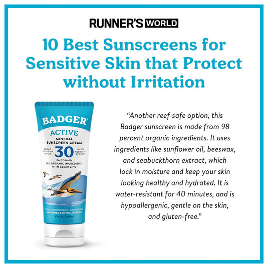 Badger Clear Zinc Sunscreen SPF 30 - Ultimate Sun Protection for Your Skin