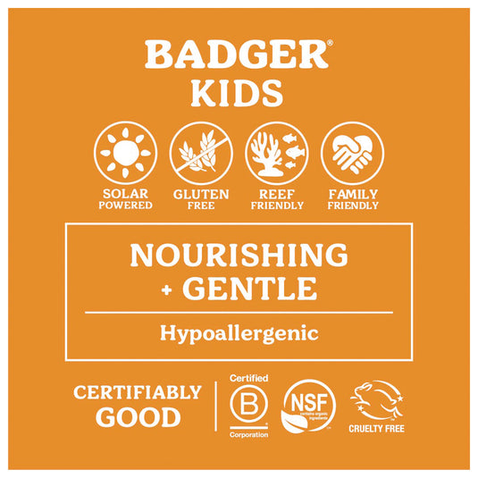 Badger Kid's Clear Sunscreen SPF 40 - 2.9 oz - Safe and Effective Protection for Kids