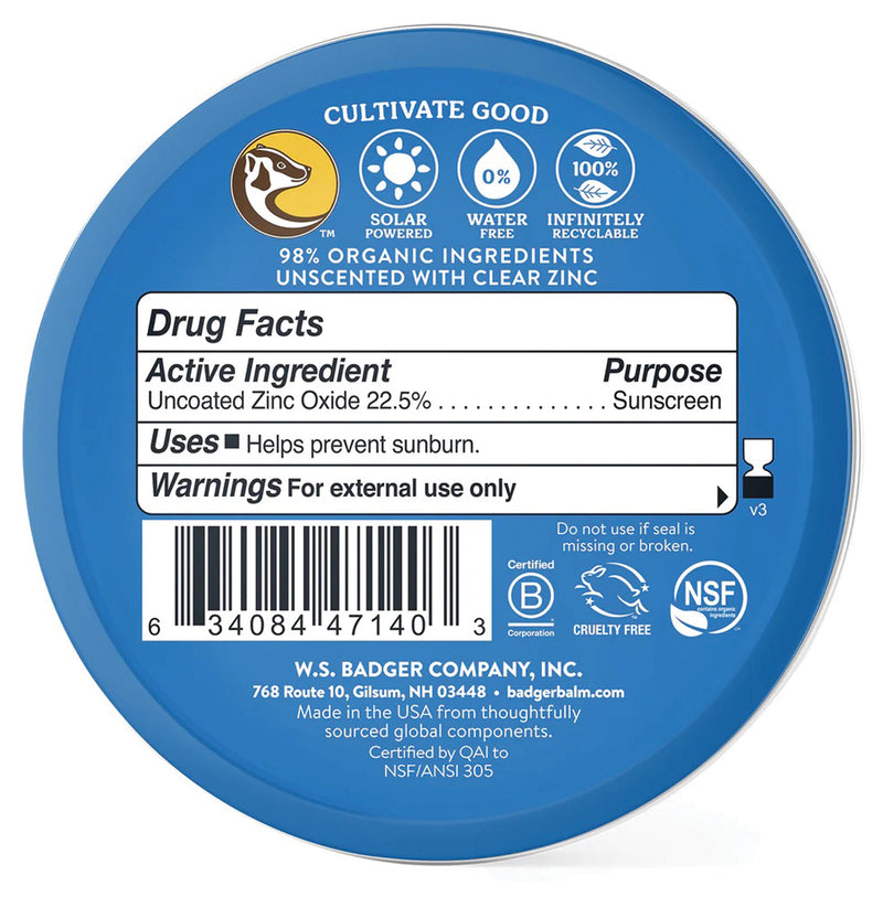 Load image into Gallery viewer, Badger Pls Sunscreen Balm SPF 40 - 2.4 oz
