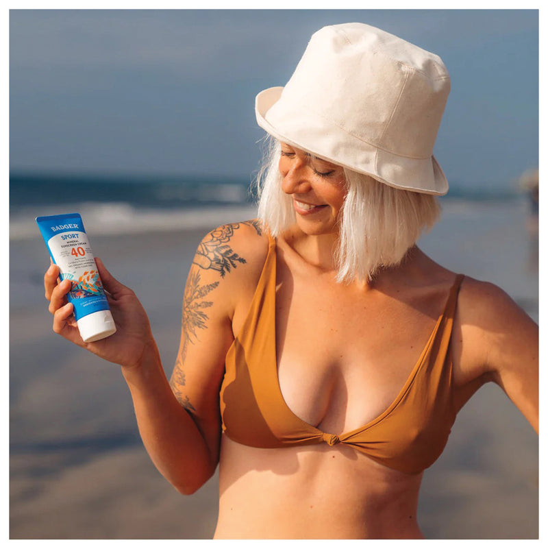 Load image into Gallery viewer, Badger Pls Zinc Sunscreen SPF 40 - 2.9oz, Natural Protection for Your Skin
