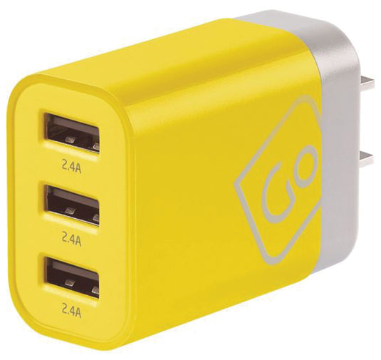 Go Travel Worldwide USB 3-Port USB-A Charger - Stay Connected Anywhere!