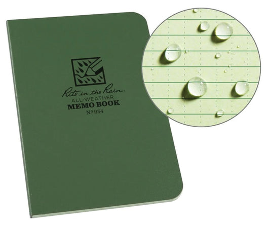 Rite In The Rain Flexbook Green 3.5 X 5 - Waterproof Notebook for All-Weather Writing