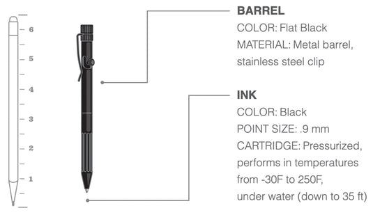 Rite In The Rain Bolt Action Cedar Metal Pen - All-Weather Writing Essential