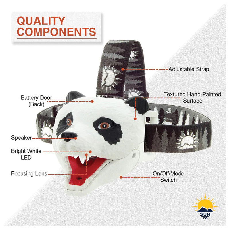 Load image into Gallery viewer, Sun Grizzly Bear Headlamp: Illuminate Your Adventures with Power and Precision
