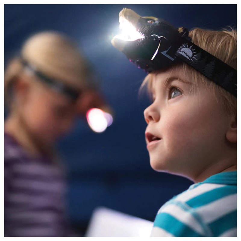 Load image into Gallery viewer, Sun Grizzly Bear Headlamp: Illuminate Your Adventures with Power and Precision
