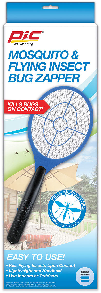 Load image into Gallery viewer, Pic Corp Electric Fly Swatter - Rechargeable Bug Zapper Racket
