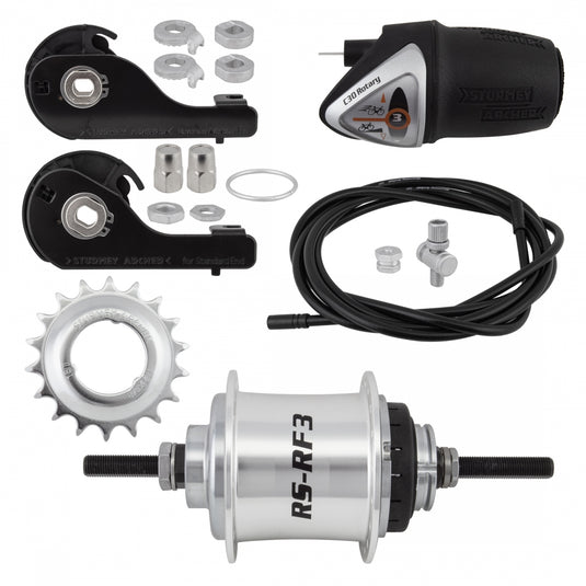 internal gear hub 3 speed Sturmey Archer 3-Speed Internal Gear Hub Kit