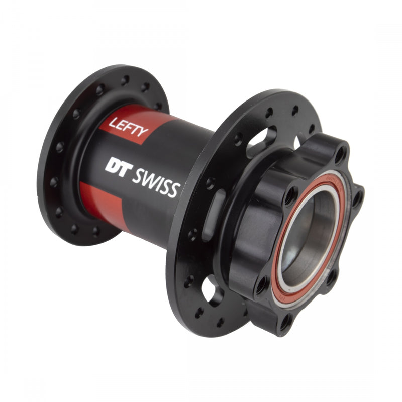 Load image into Gallery viewer, DT Swiss 240 Front Hub - Lefty x 100mm, 6-Bolt, Black/Red, 28H
