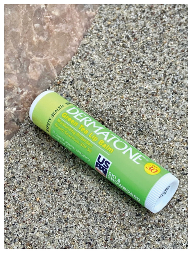 Load image into Gallery viewer, Dermatone Grn Tea Lip Balm .15 Oz Spf30
