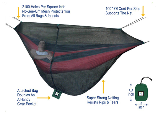Ultimate Protection: Hammock Bliss Mosquito Net Cocoon for Blissful Hammock Lounging