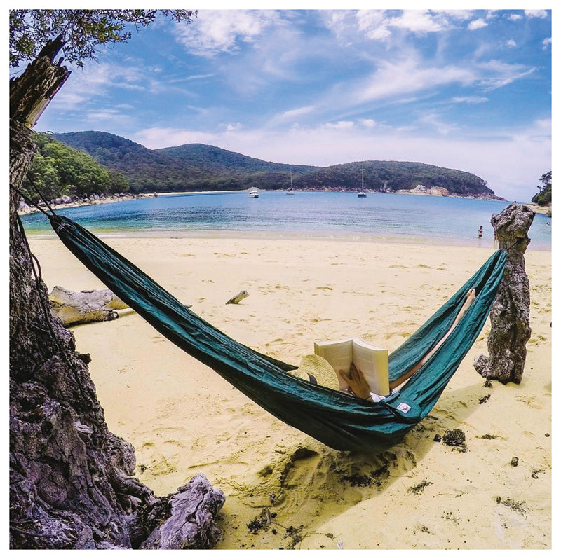 Load image into Gallery viewer, Relax in Style with Hammock Bliss Single Hammock - Forest Green
