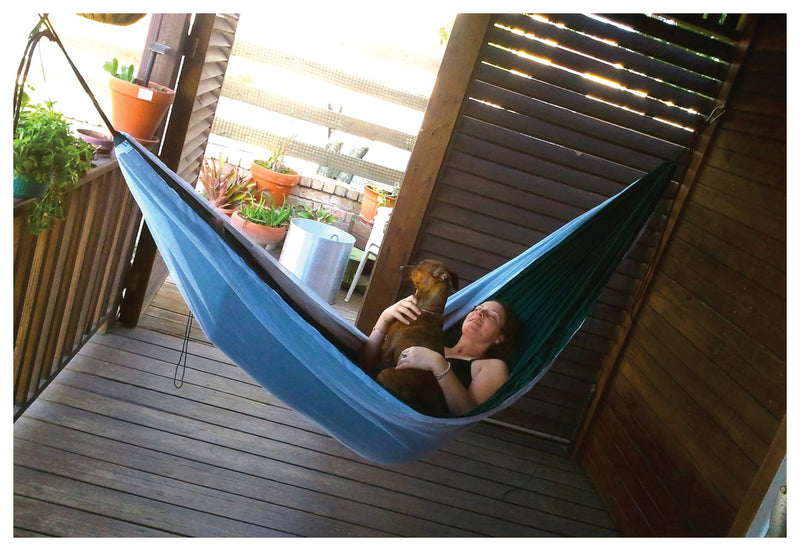 Load image into Gallery viewer, Ultimate Relaxation: Hammock Bliss Mosquito-Free Hammock in Forest Green
