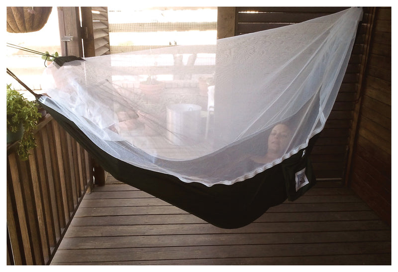 Load image into Gallery viewer, Ultimate Relaxation: Hammock Bliss Mosquito-Free Hammock in Forest Green
