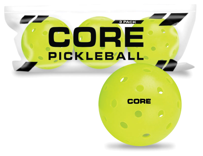 Load image into Gallery viewer, Core Pickleball Balls - 3 Pack: Durable and High-Performance Balls for Ultimate Pickleball Fun!
